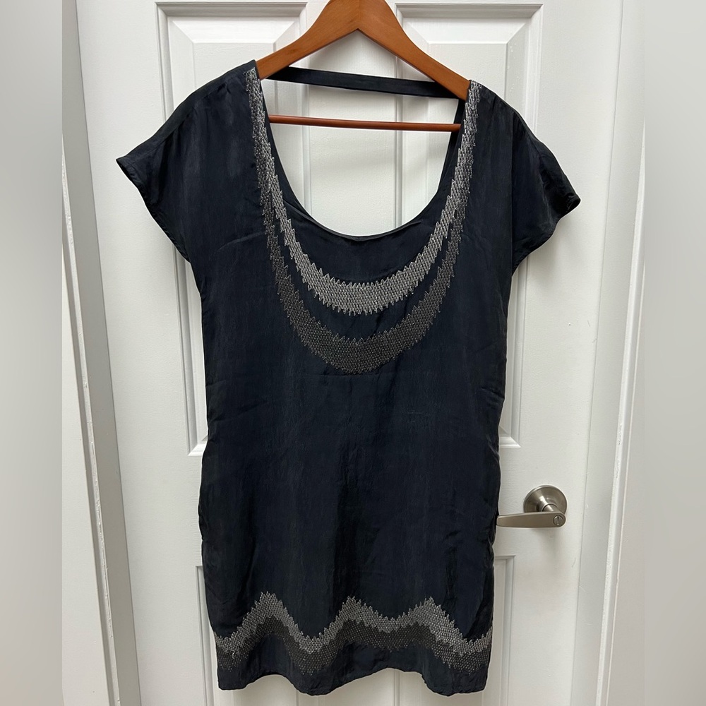 Club Monaco mini dress with Silver Accents